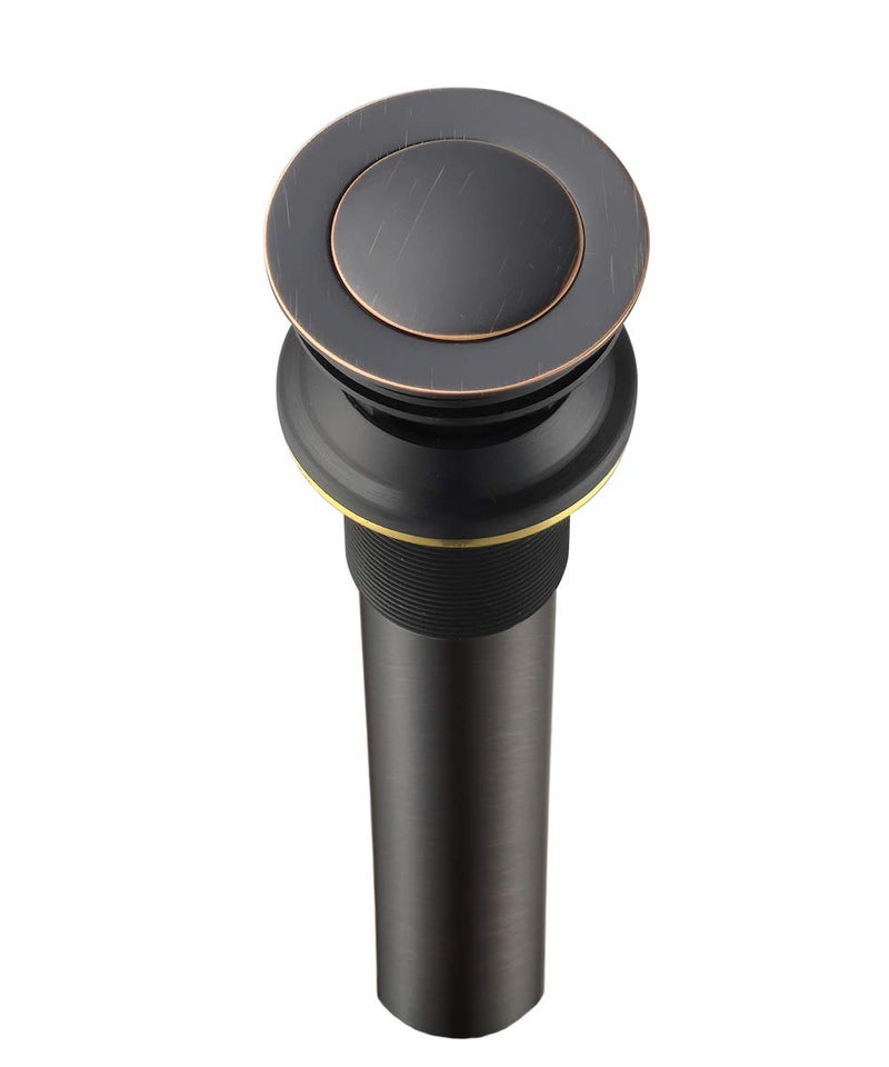 Purelux Bathroom Sink Drain Stopper Faucet Vessel Vanity Sink Pop Up Drain Assembly with Overflow, Oil Rubbed Bronze - Image 2